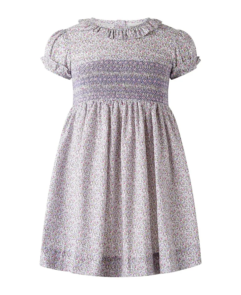 Lavender Frill Collar Dress by Rachel Riley