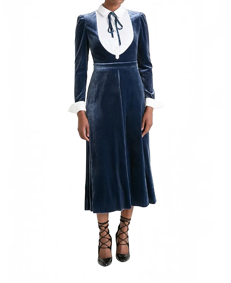 Pompidou Bib Dress by Temperley