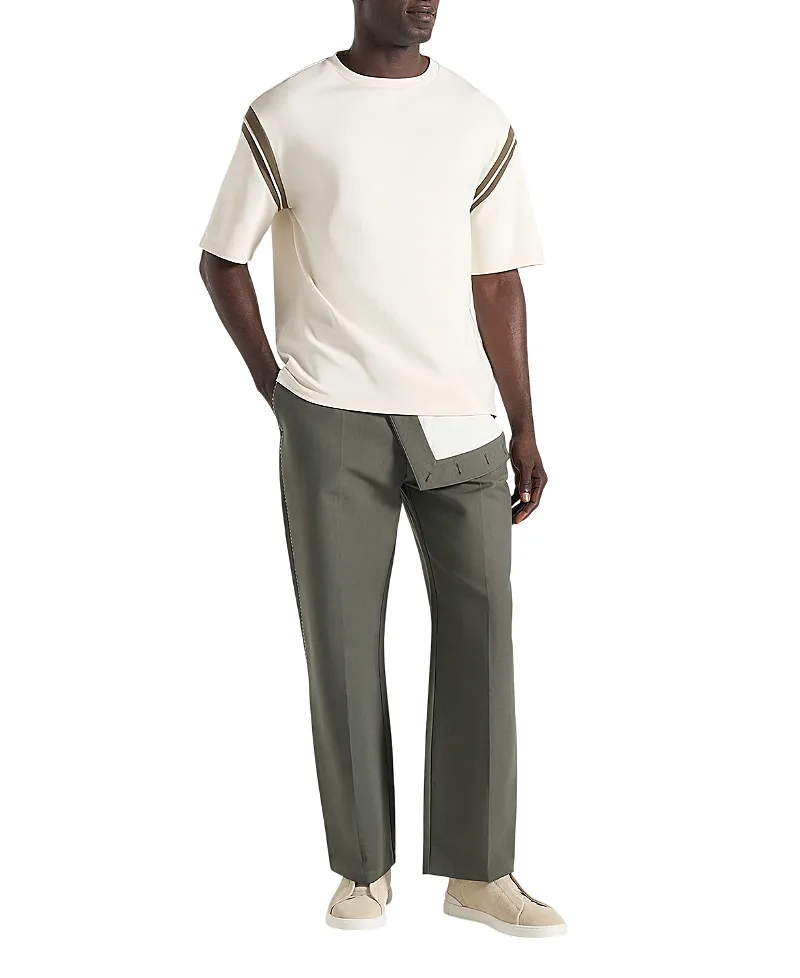 Georges Varsity Cotton T-Shirt by Maniere De Voir