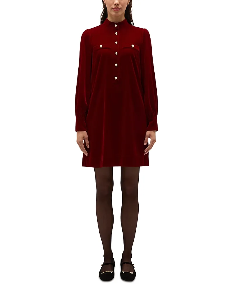 Stephanie Velvet Mini Dress by Hobbs London