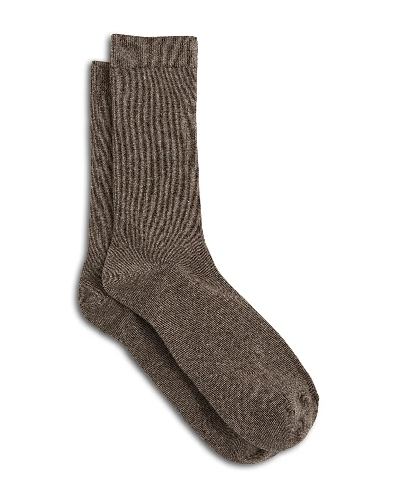 Felicia Ribbed Cotton Socks by Reiss