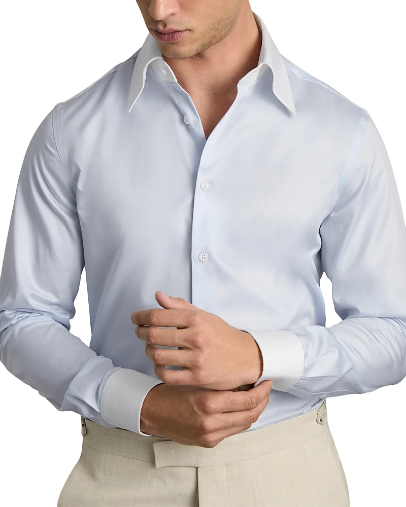 Caldwell Cotton Twill Regular Fit Dress Shirt by Reiss