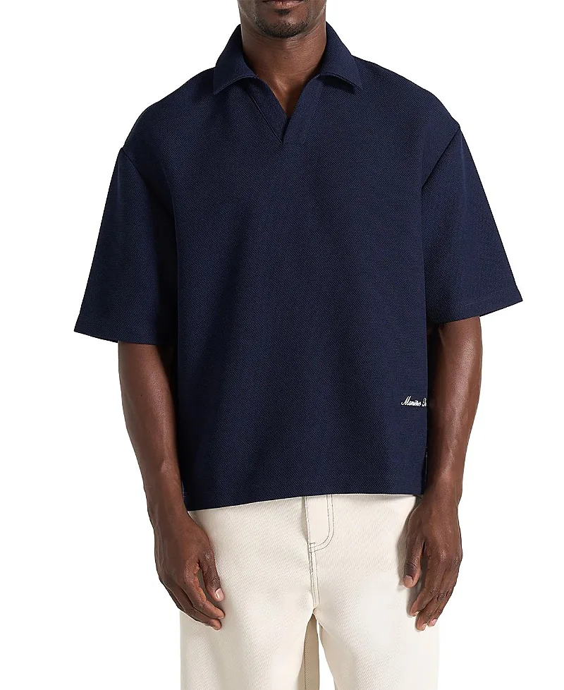 Joss Boxy Signature Polo Shirt by Maniere De Voir