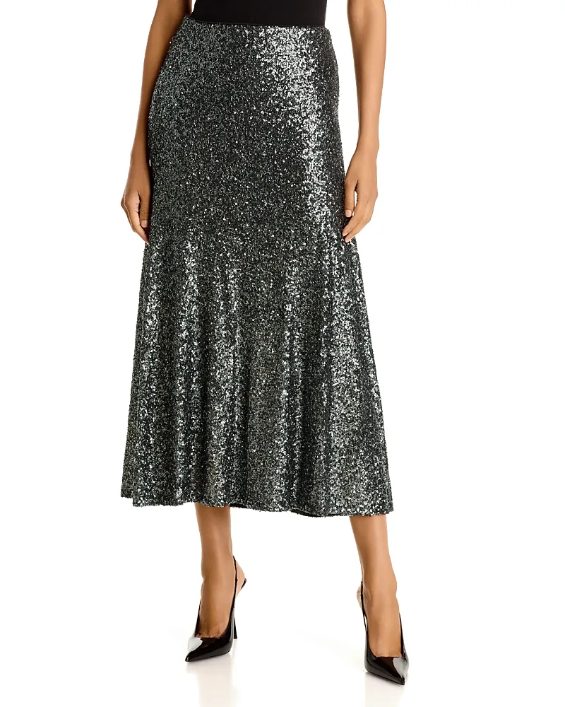 Enonia Sequin Midi Skirt