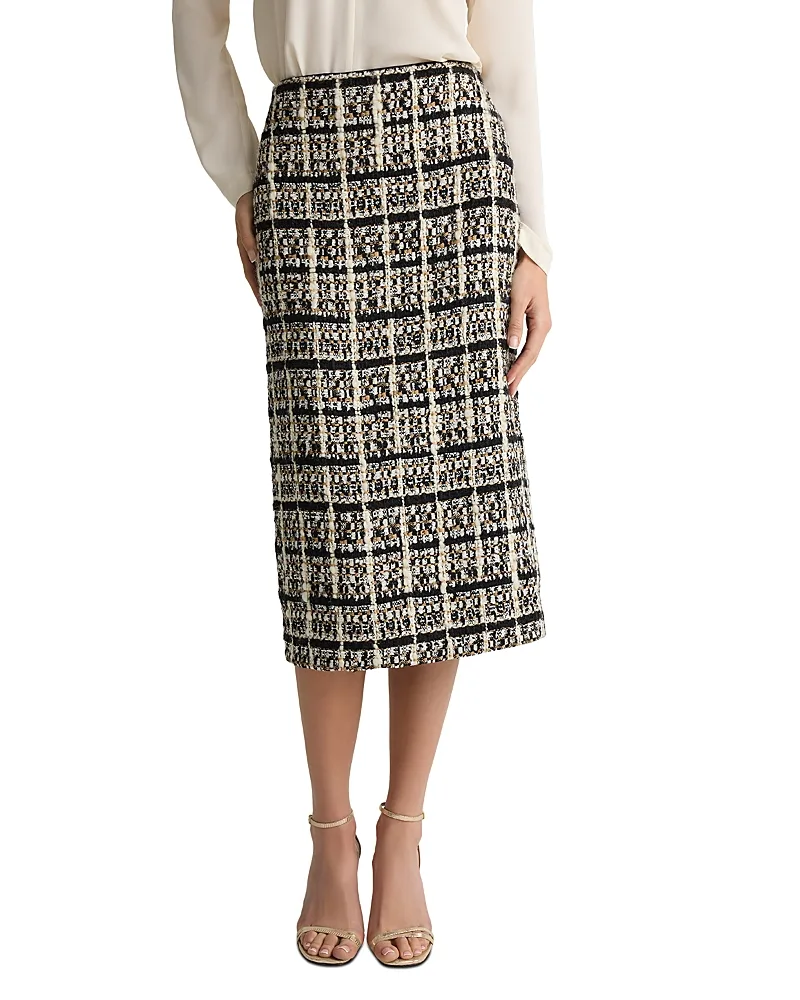 Tweed Midi Skirt by St. John