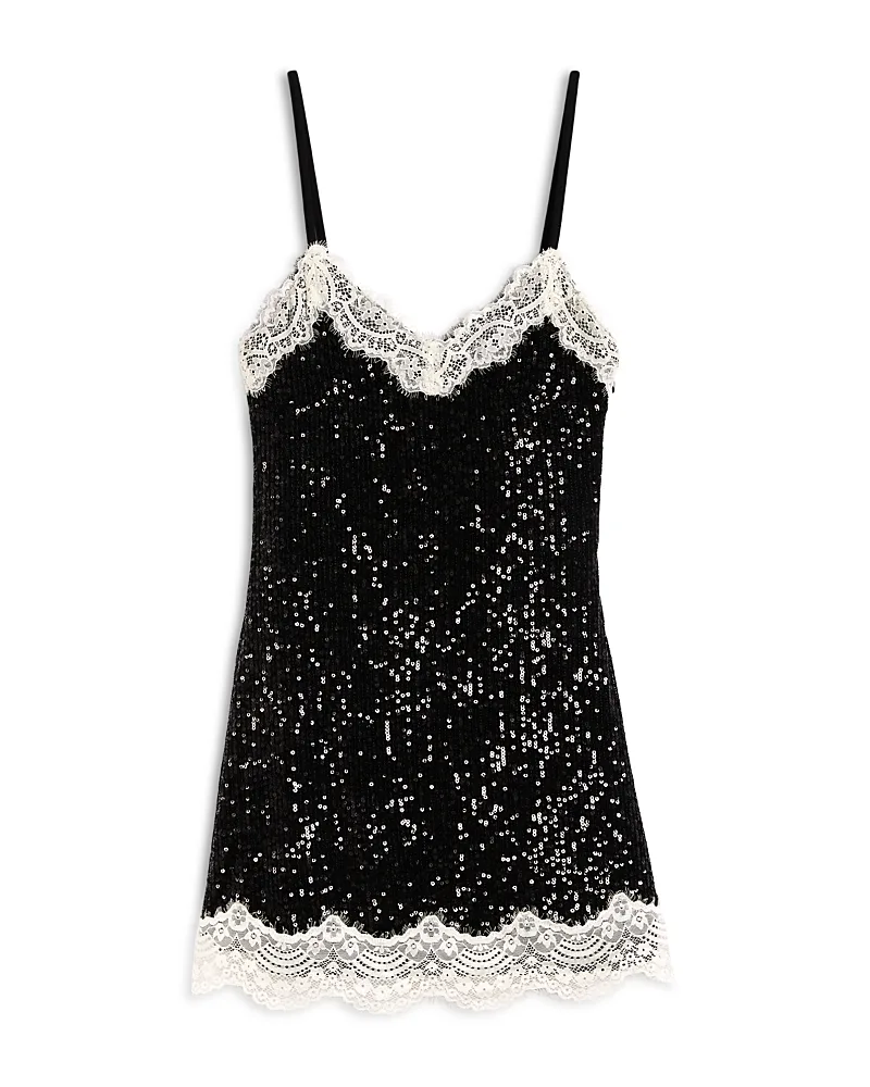 Irena Sequin & Lace Dress by Katiejnyc