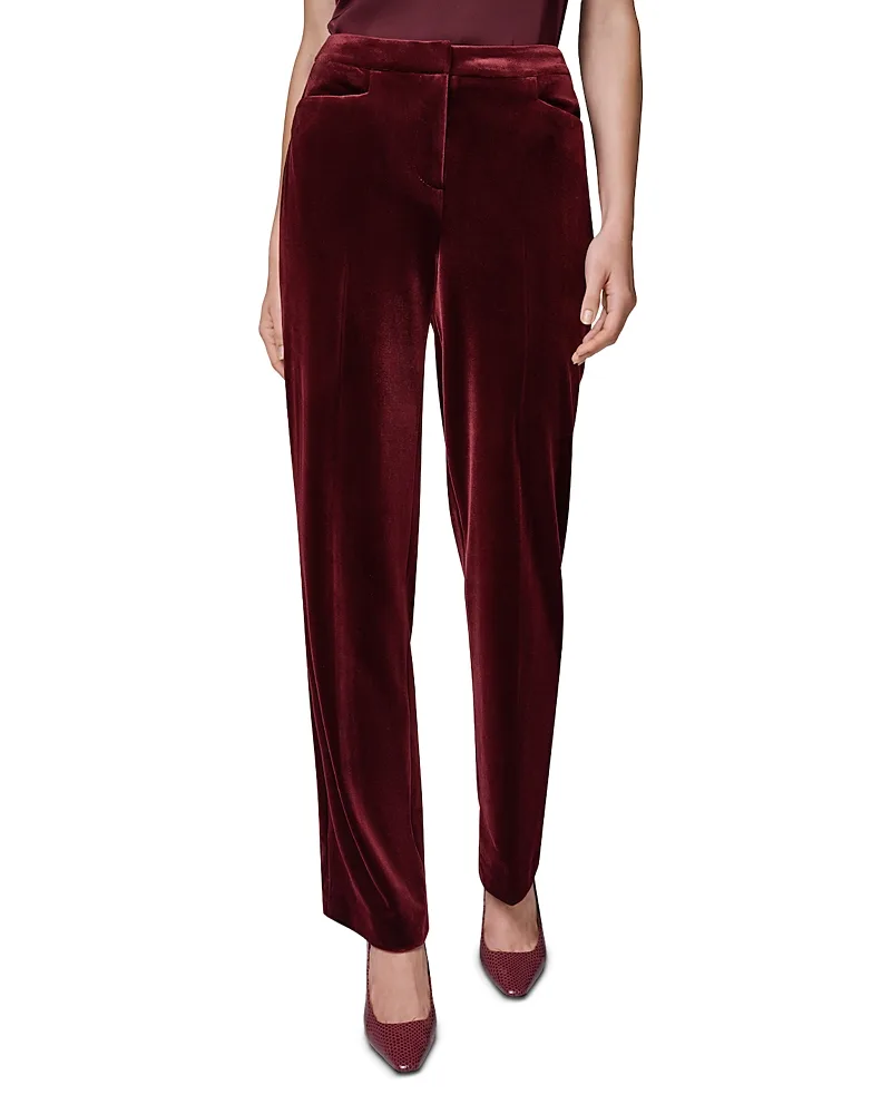 Velvet Straight Leg Pants by Donna Karan New York