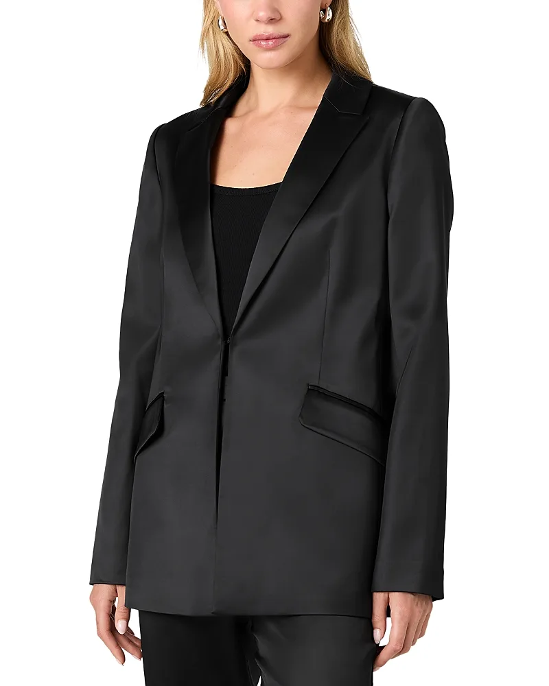 Maelys Stretch Satin Blazer