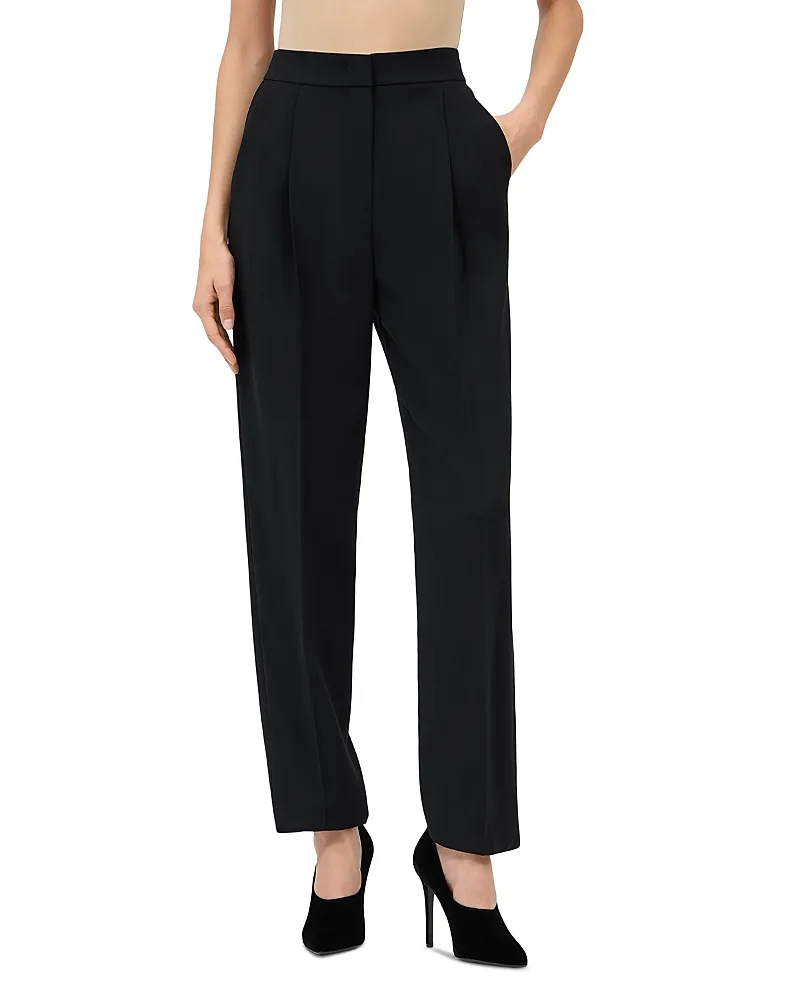 Emporio Armani Enver Satin Straight Leg Pants by Armani