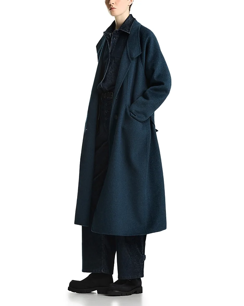 Emporio Armani Belted High Neck Coat by Armani