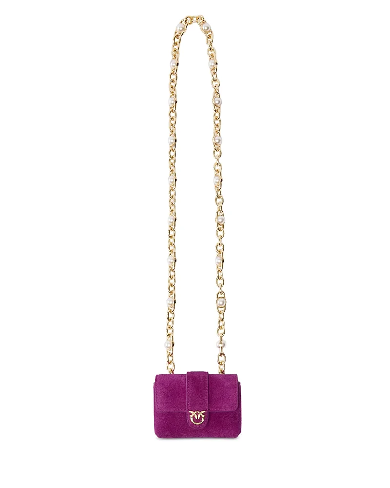 Pocket Necklace Suede Bag by Pinko