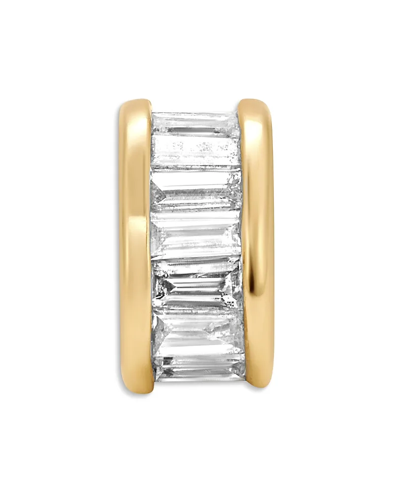 14K Yellow Gold Diamond Baguette Channel Set Bead by Adina Reyter