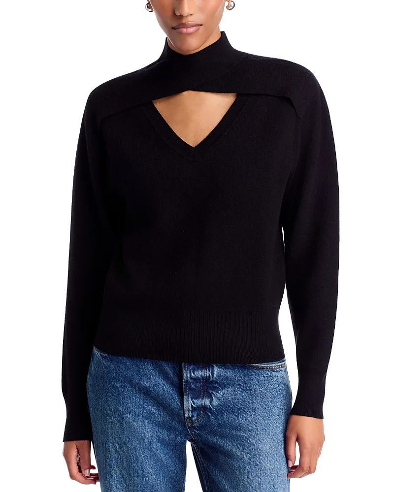 Taylor Long Sleeve Keyhole Top by Six Fifty