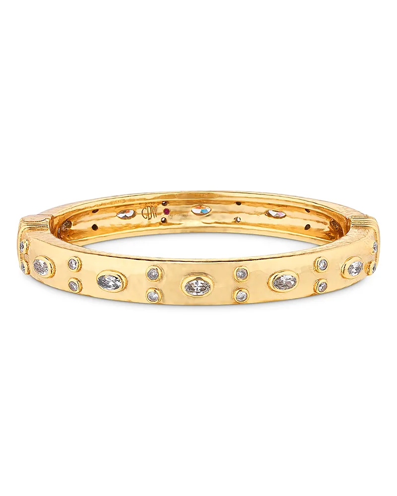 Maharani Cubic Zirconia Bangle Bracelet by Capucine De Wulf