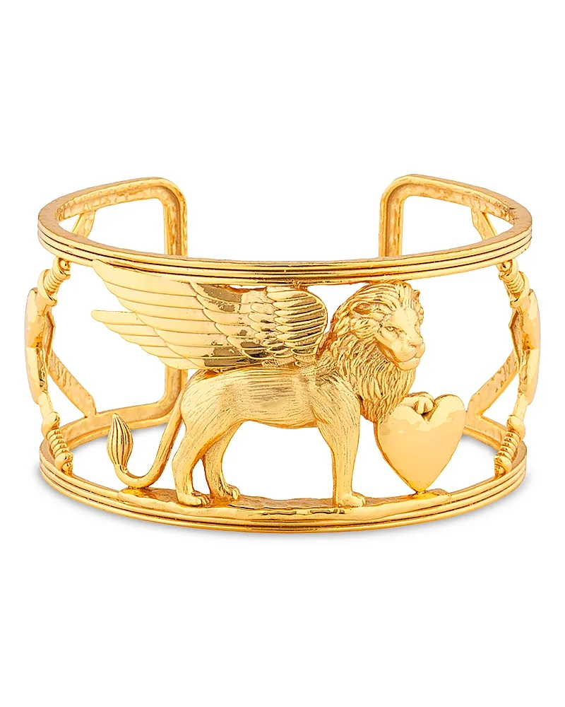 Lionheart Openwork Cuff Bracelet by Capucine De Wulf