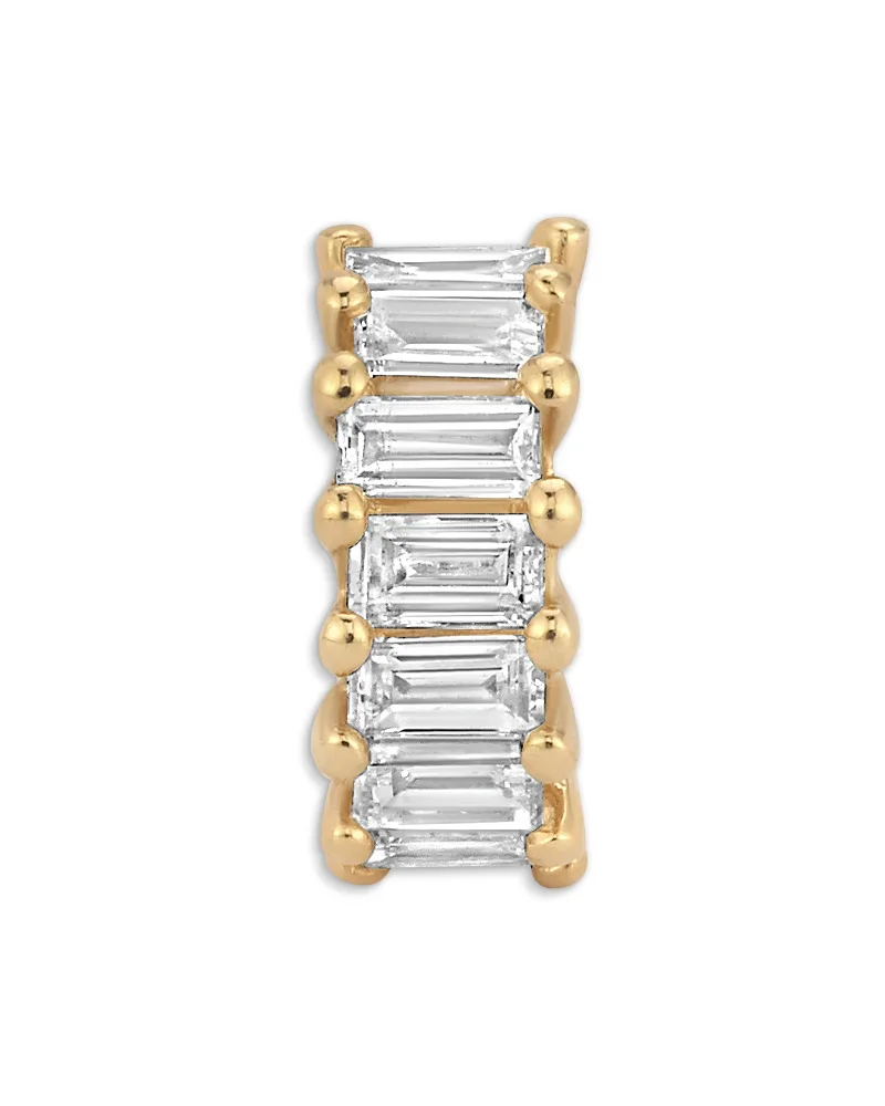 10K Yellow Gold Diamond Baguette Bead Charm by Adina Reyter