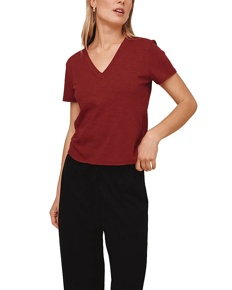V Neck Short Sleeve Tee by Bella Dahl