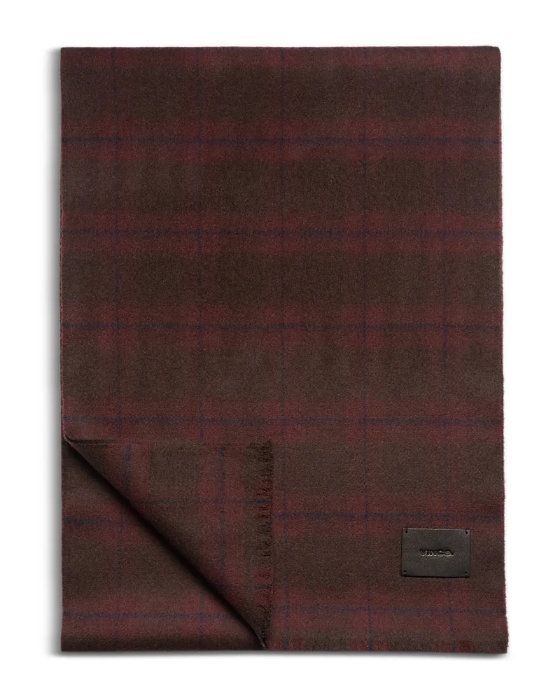 Hamilton Plaid Wool & Cashmere Scarf by Vince