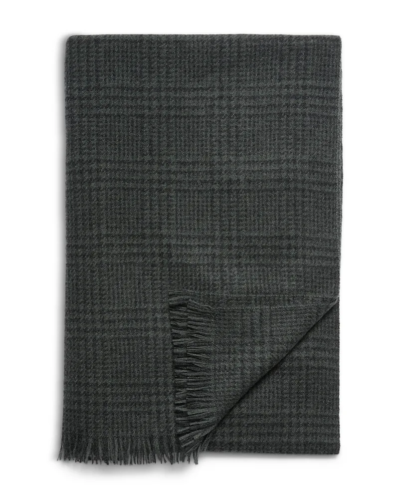 Small Glen Plaid Cashmere Scarf by Vince