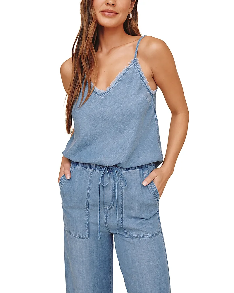 Frayed Chambray Tank by Bella Dahl
