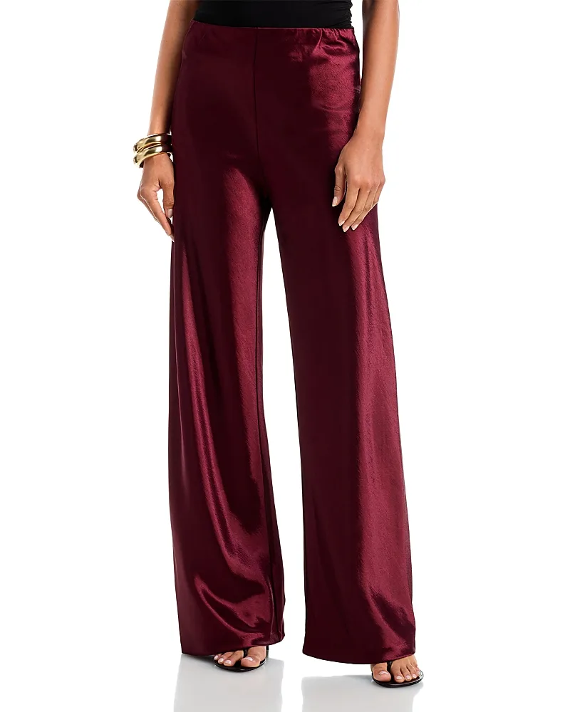 Satin Bias Cut Pants