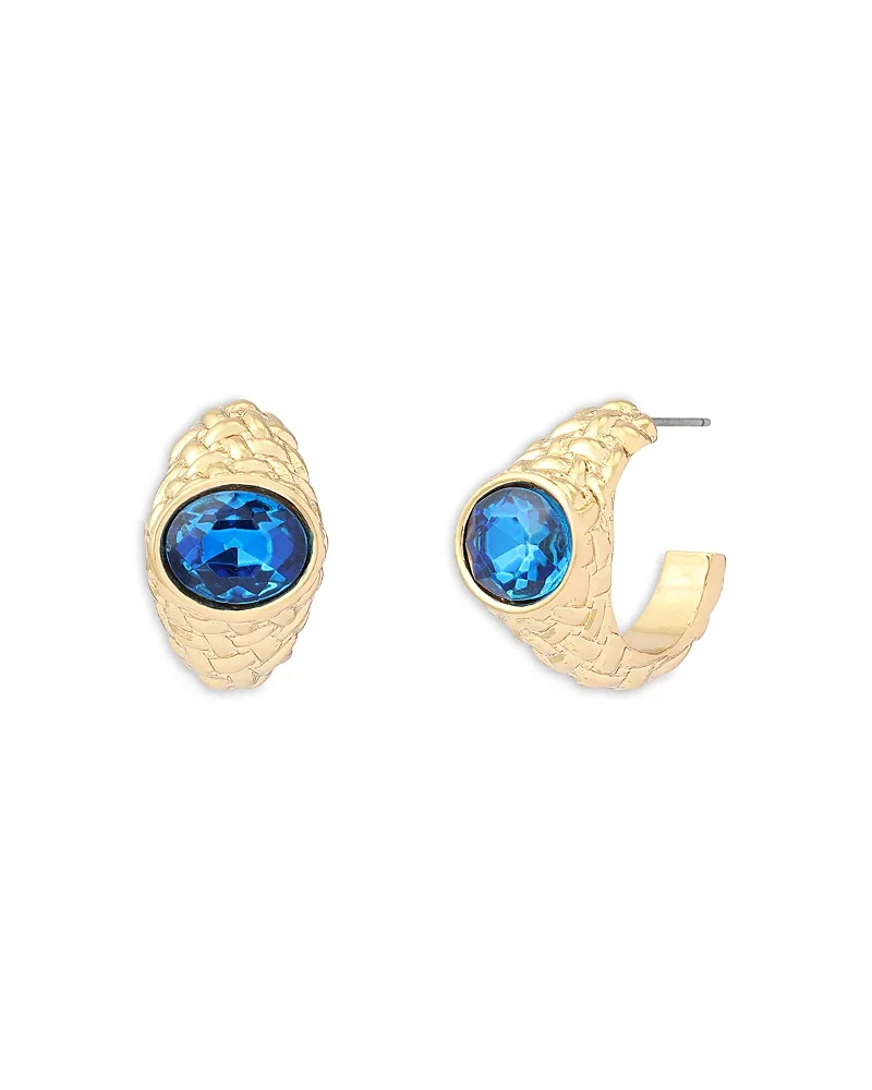 Mansion Stone Hoop Earrings by Kurt Geiger