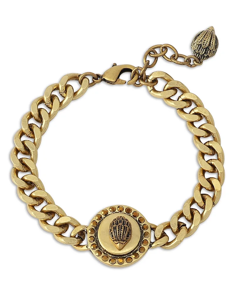 Mansion Signature Eagle Disc Bracelet - Brass by Kurt Geiger