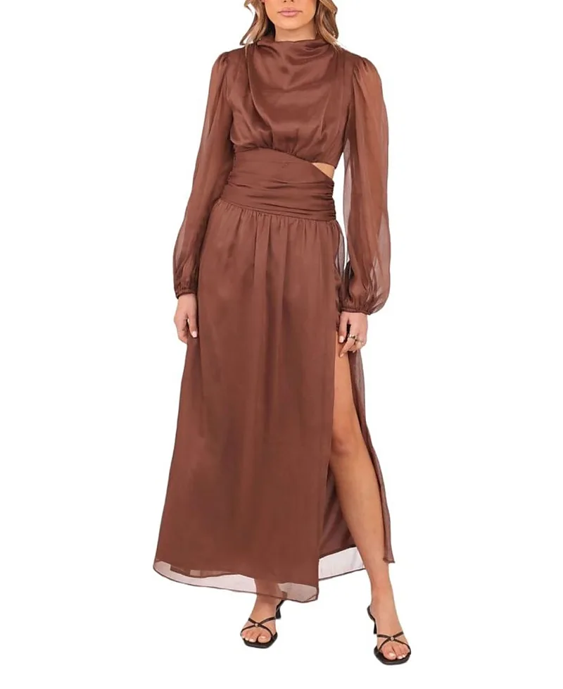 Neveah Long Sleeve Maxi Dress by Petal And Pup