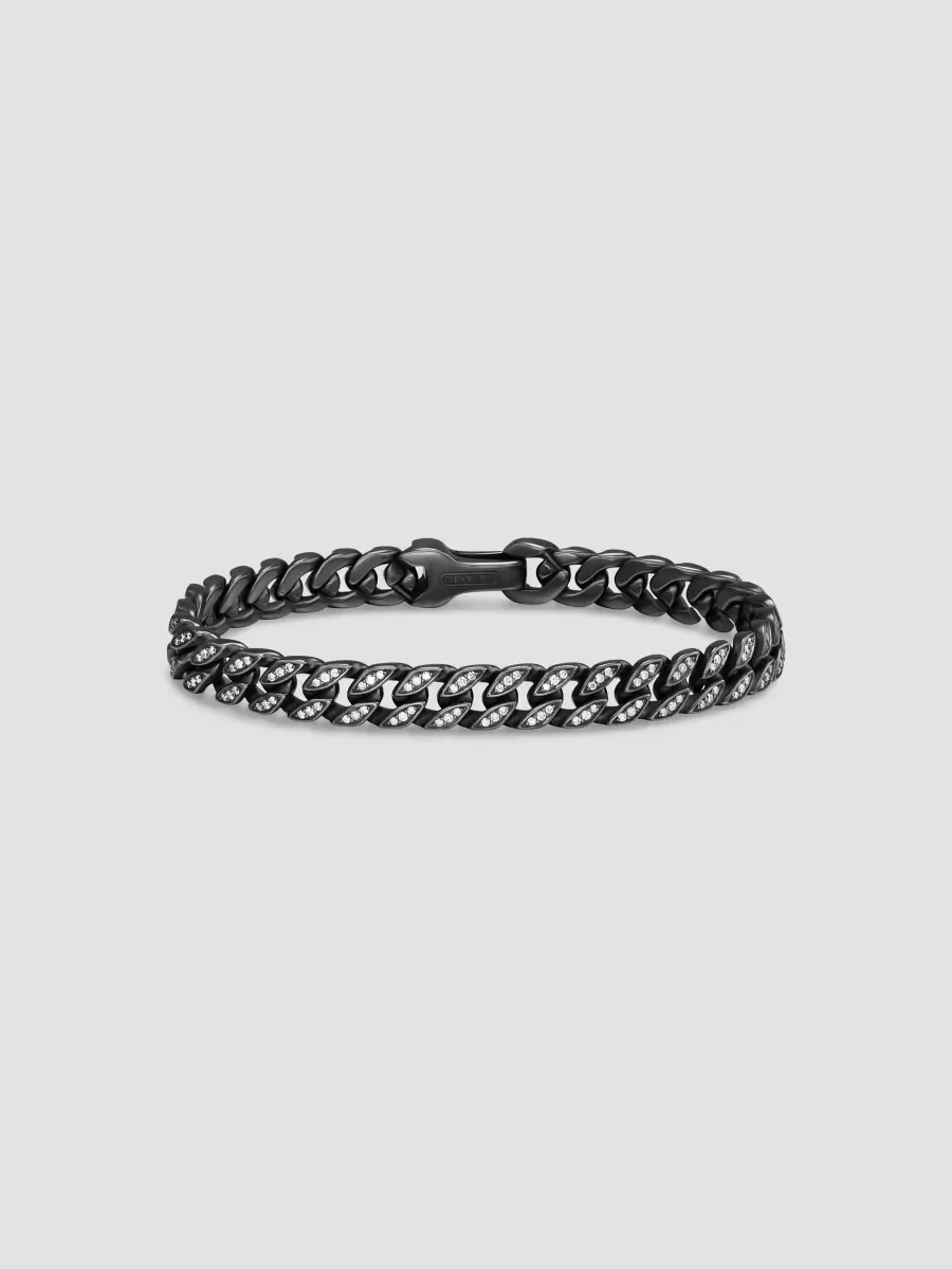 Curb Chain Bracelet in Titanium by David Yurman