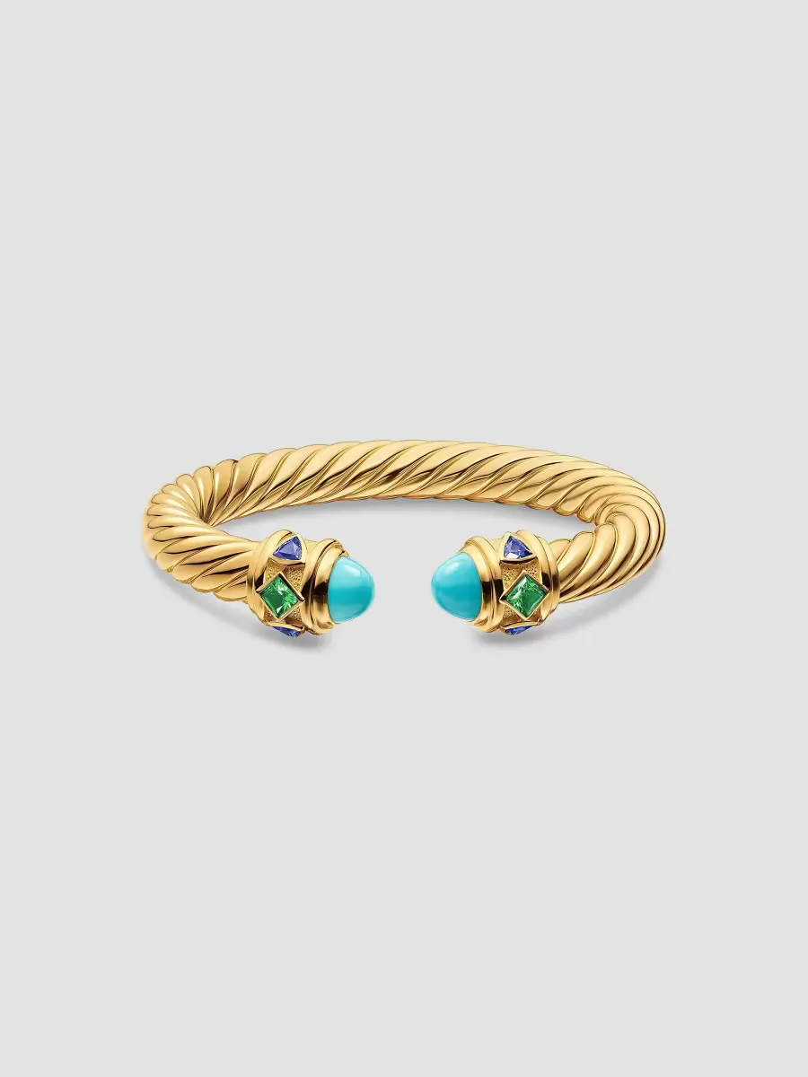 Renaissance Bracelet in 18K Yellow Gold with Gemstones by David Yurman