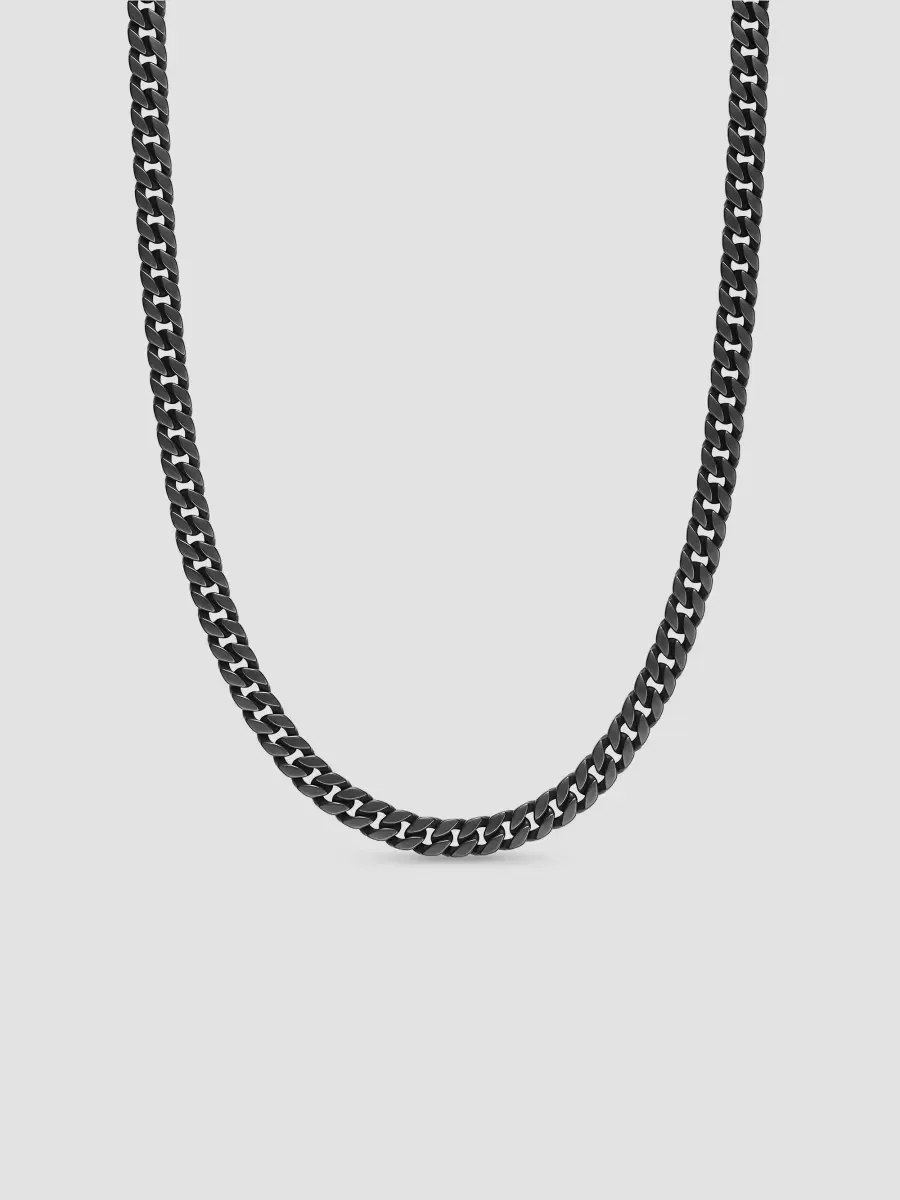 Curb Chain Necklace in Titanium, 8MM by David Yurman