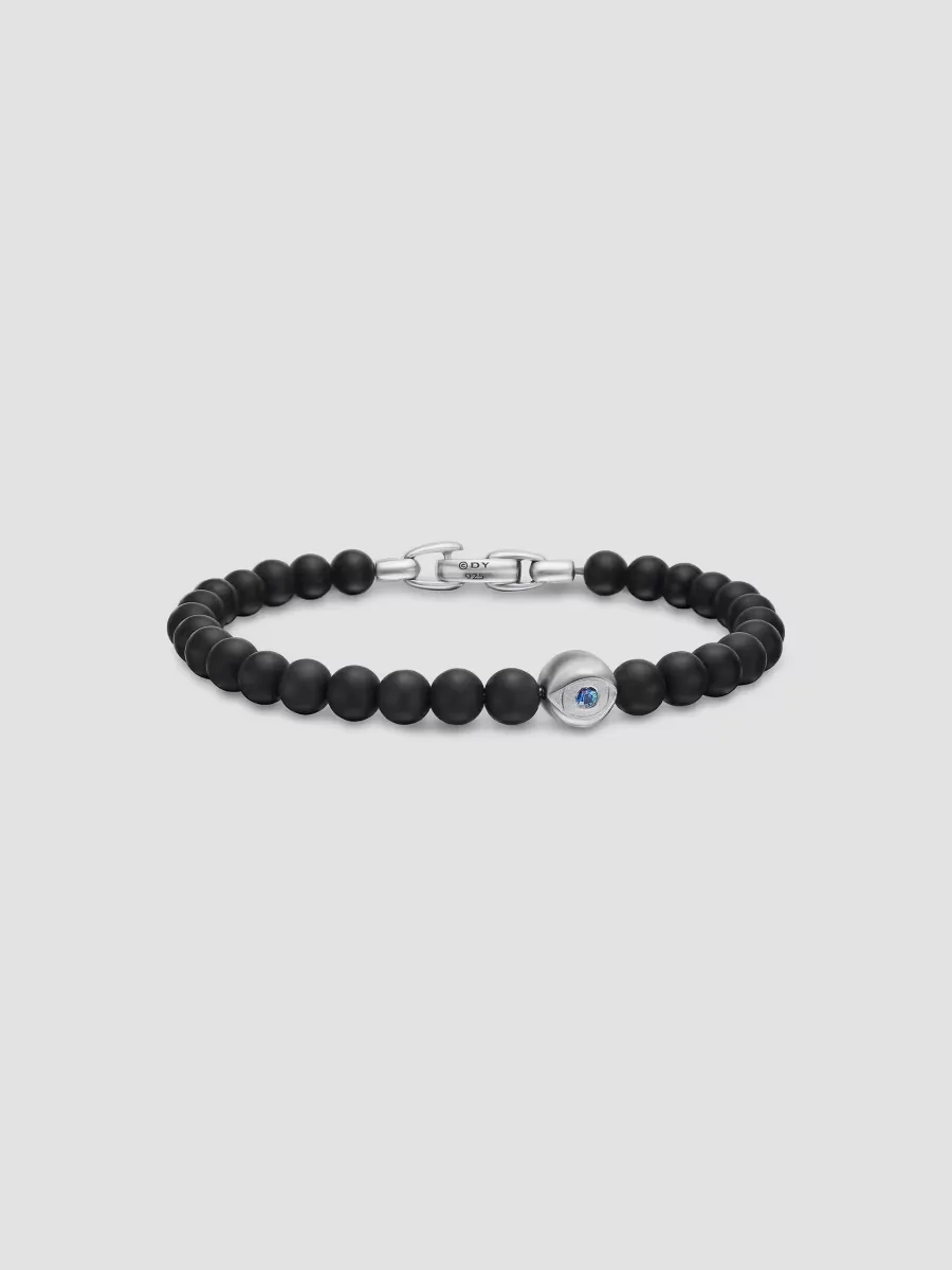 Spiritual Beads Evil Eye Bracelet in Sterling Silver by David Yurman