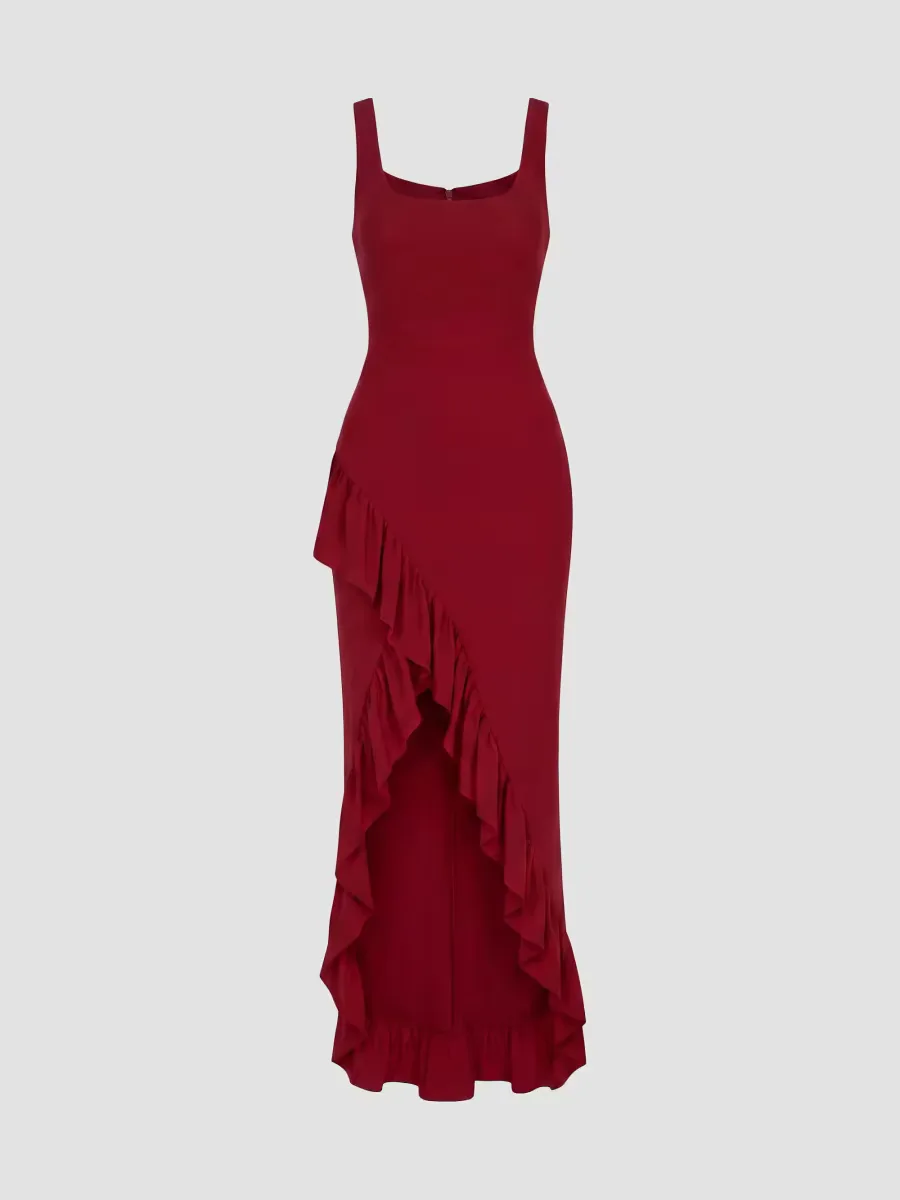 Charlene Ruffle Mermaid Gown by Dress the Population