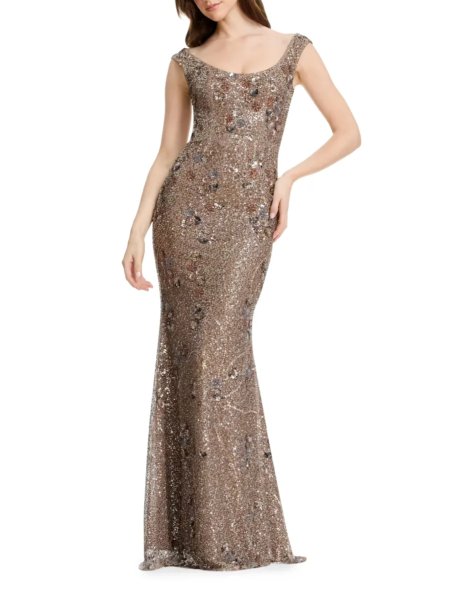 Josie Sequin Mermaid Gown by Dress the Population