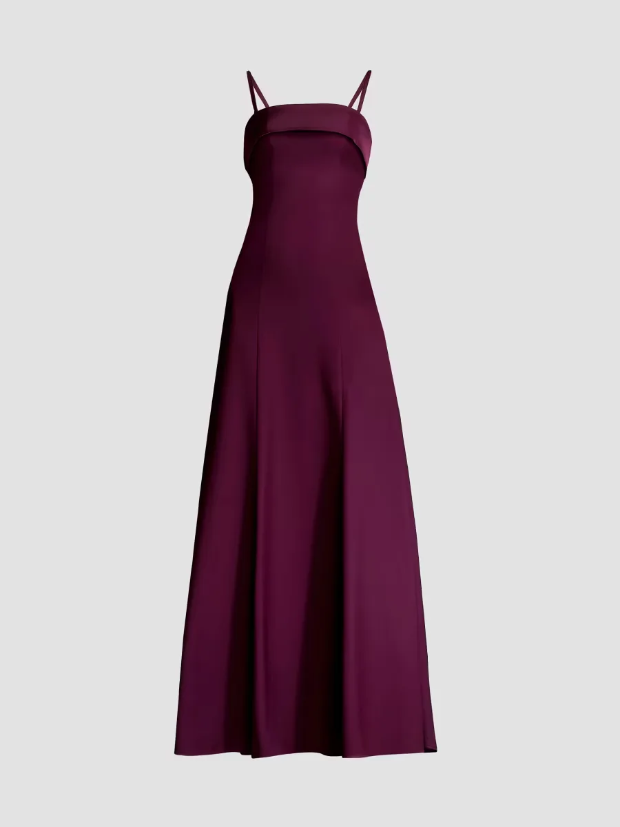Luciella Satin A-Line Gown by Dress the Population