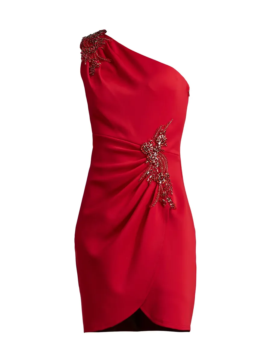 Sho by Tadashi Shoji One-Shoulder Neoprene Minidress by Tadashi
