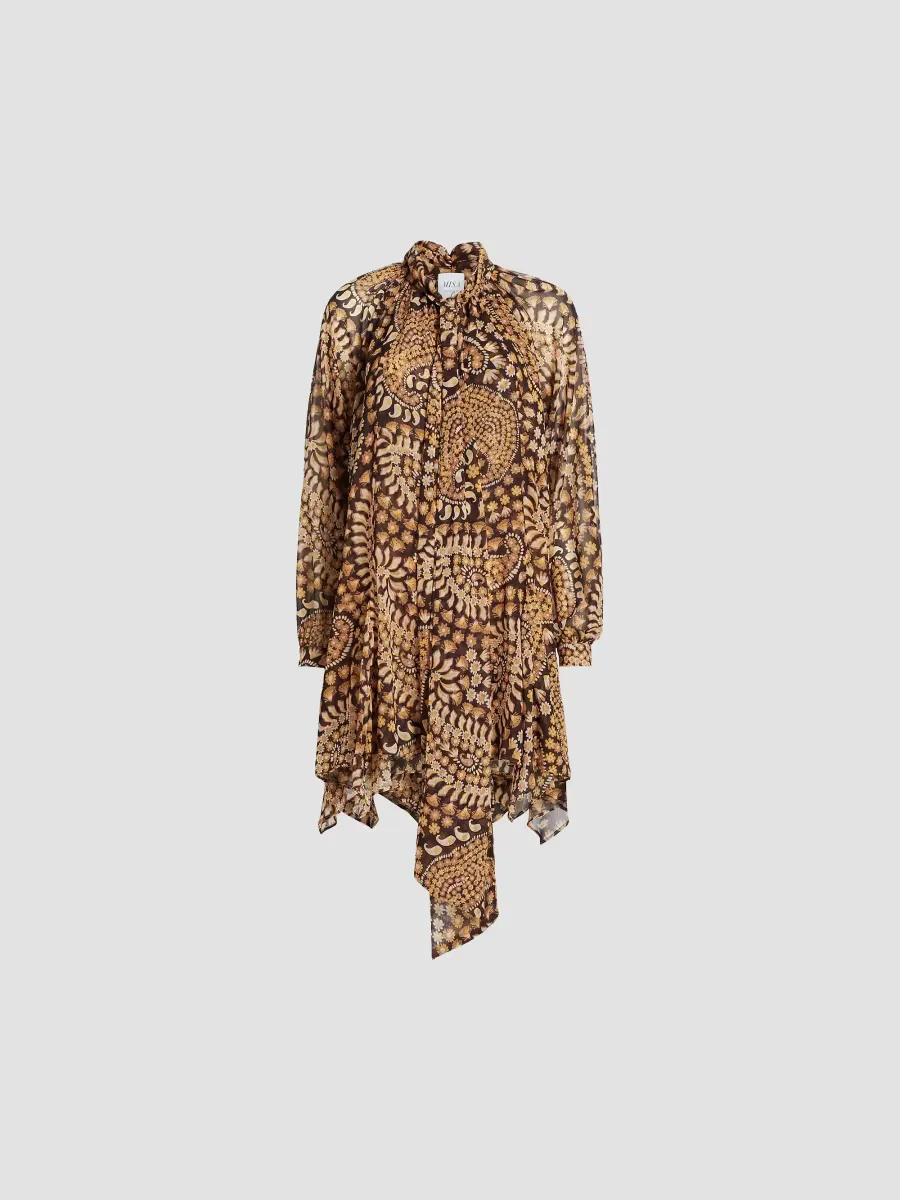 Cindy Printed Draped Minidress by Misa
