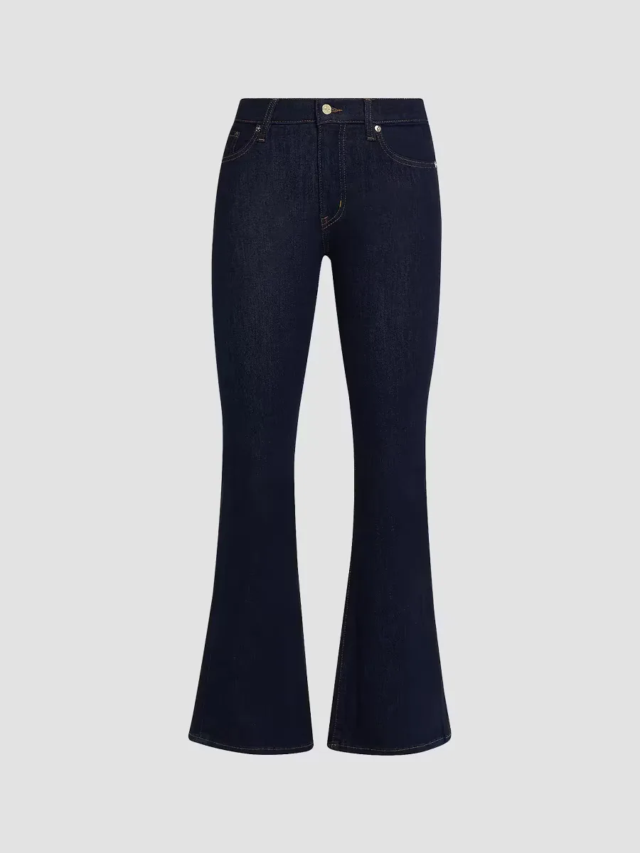 The Icon Mid-Rise Stretch Flare Jeans by FRAME