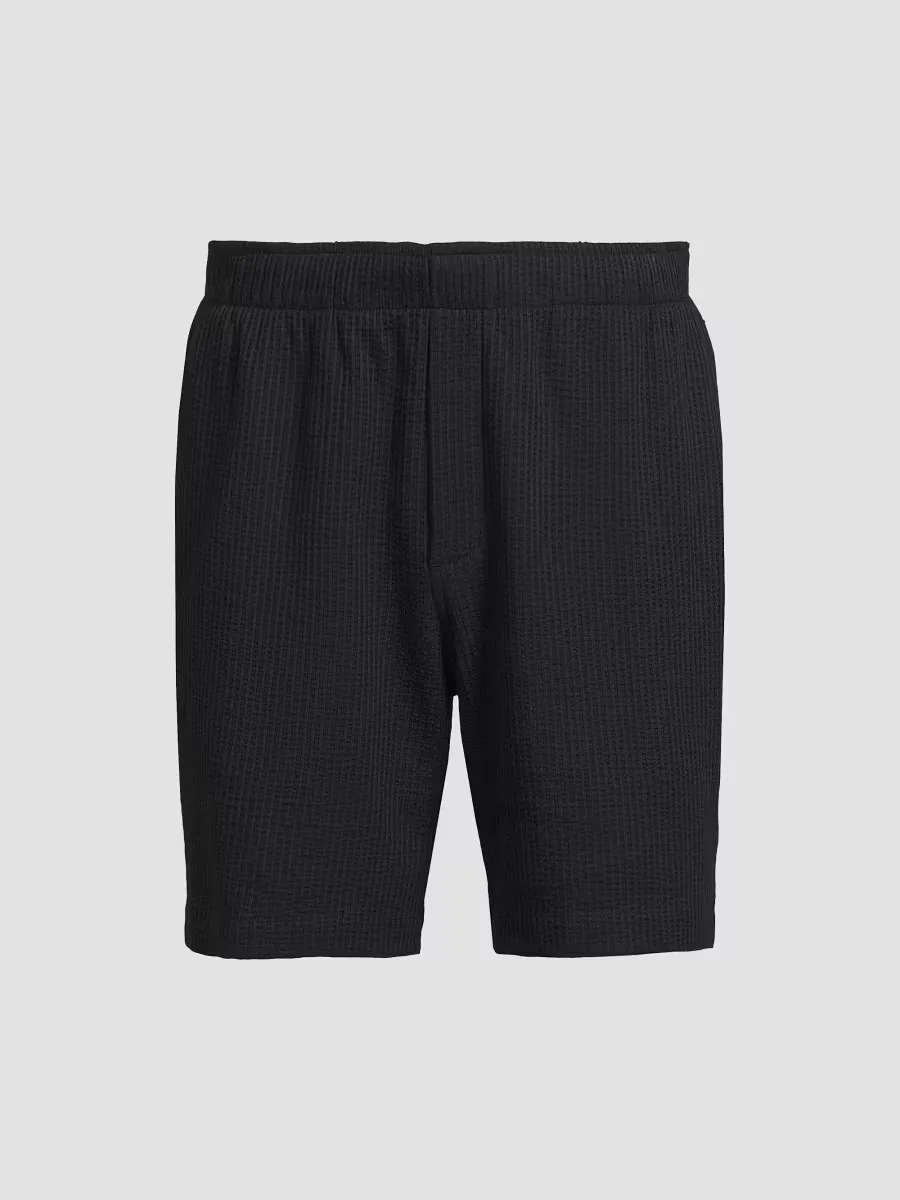 Striped Seersucker Knit Shorts by Vince