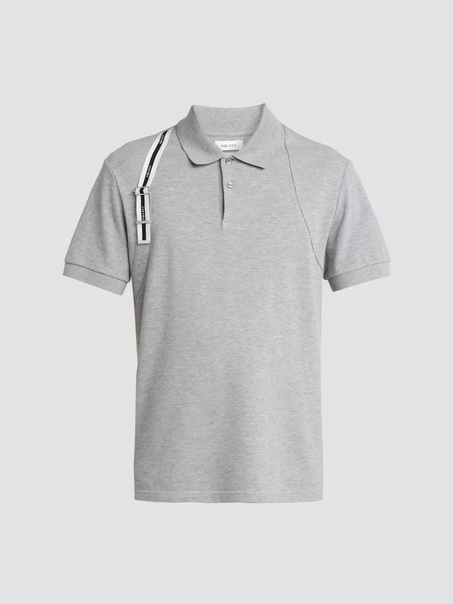 Harness Cotton Polo Shirt by McQueen