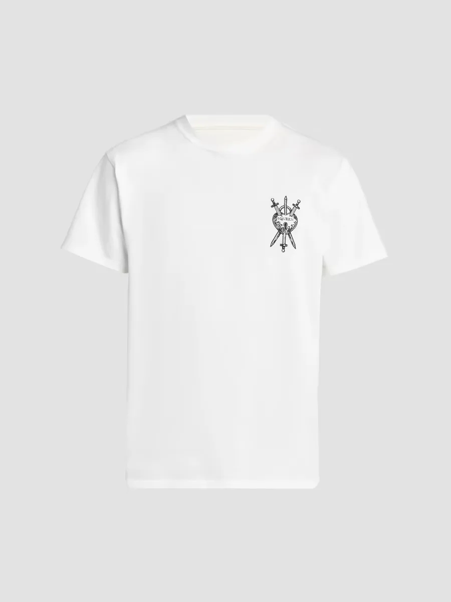 Logo-Embroidered Cotton T-Shirt by McQueen