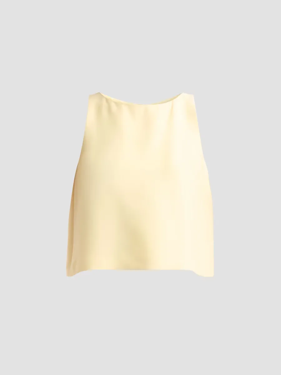 Nell Wool-Silk Top by Adam Lippes