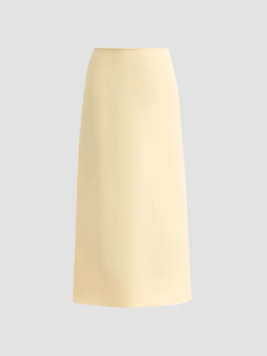 Wool-Silk Midi Pencil Skirt by Adam Lippes