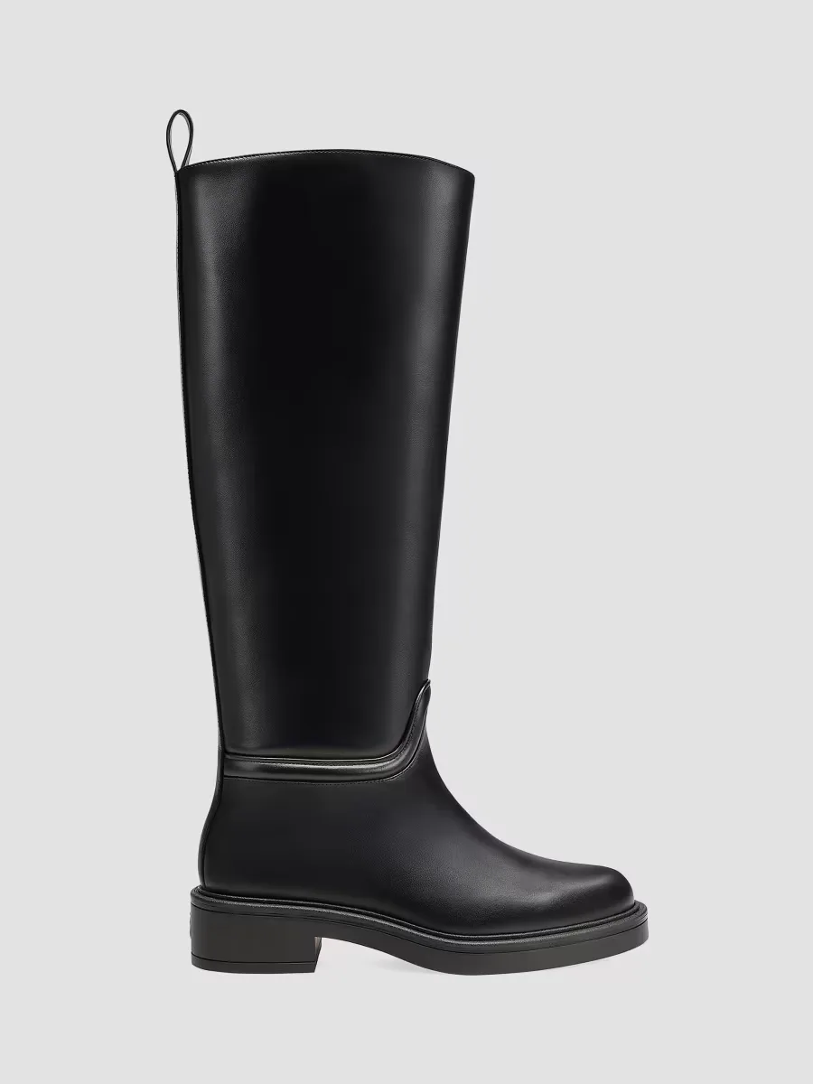 Celia Leather Riding Boots by Stuart Weitzman