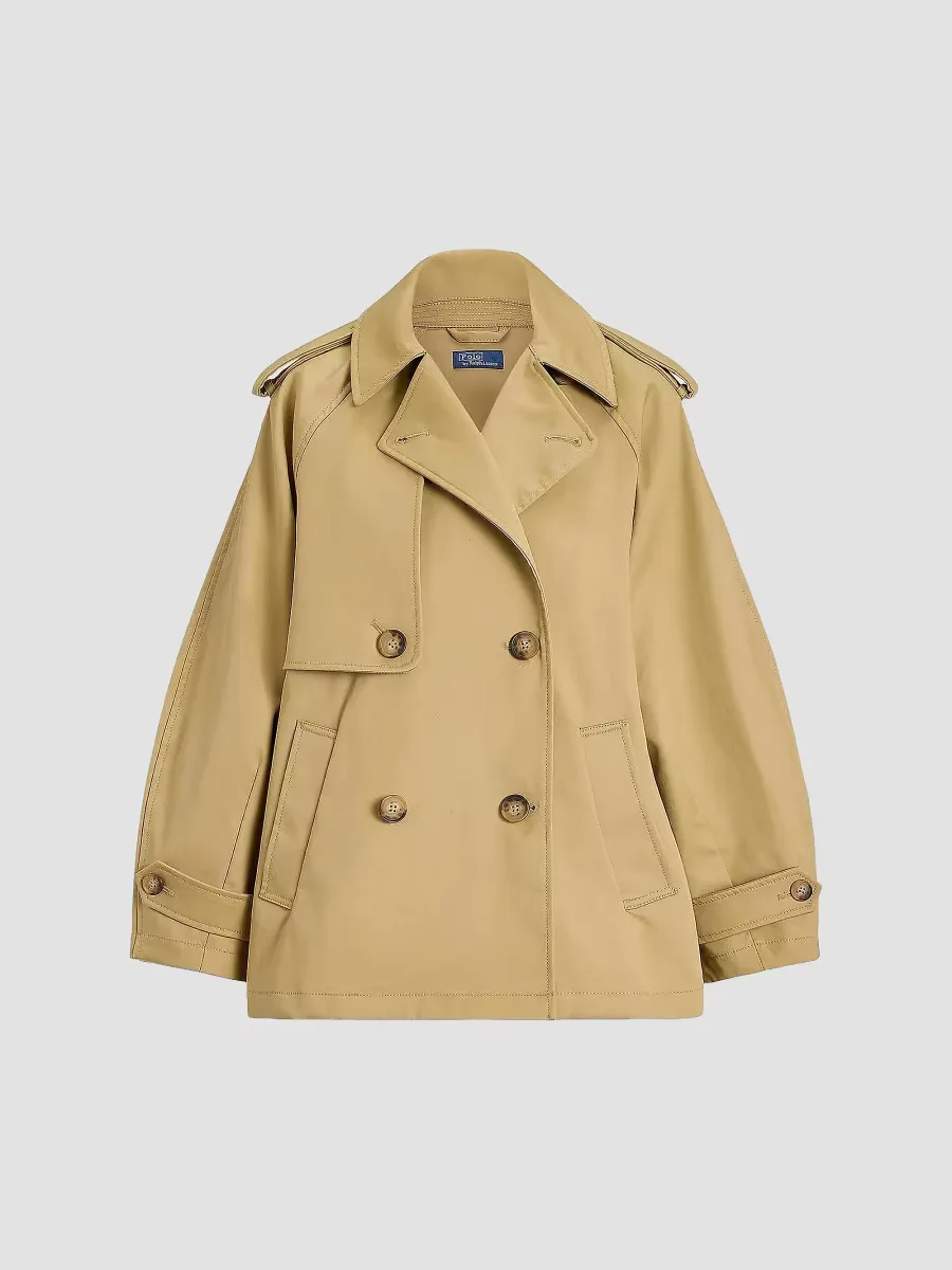 Cotton-Twill Balloon Trench Coat by Polo Ralph Lauren