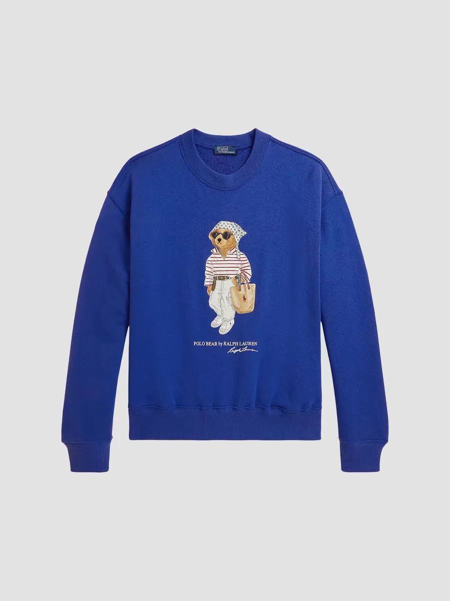 Graphic Cotton Fleece Pullover Sweater by Polo Ralph Lauren