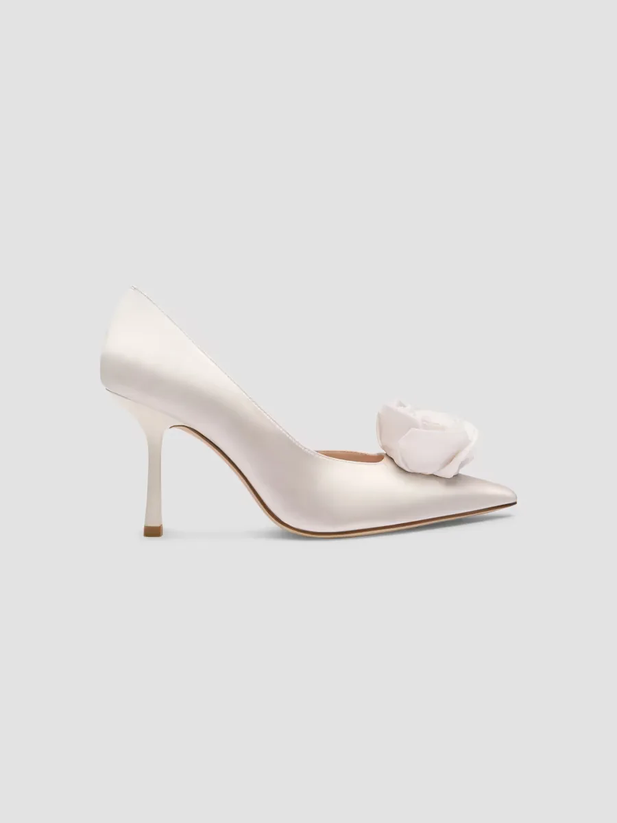 Paloma 85MM Satin D'Orsay Pumps by Stuart Weitzman