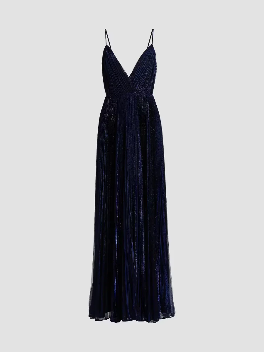Rosalie Chiffon Devor Floor-Length Gown by Halston