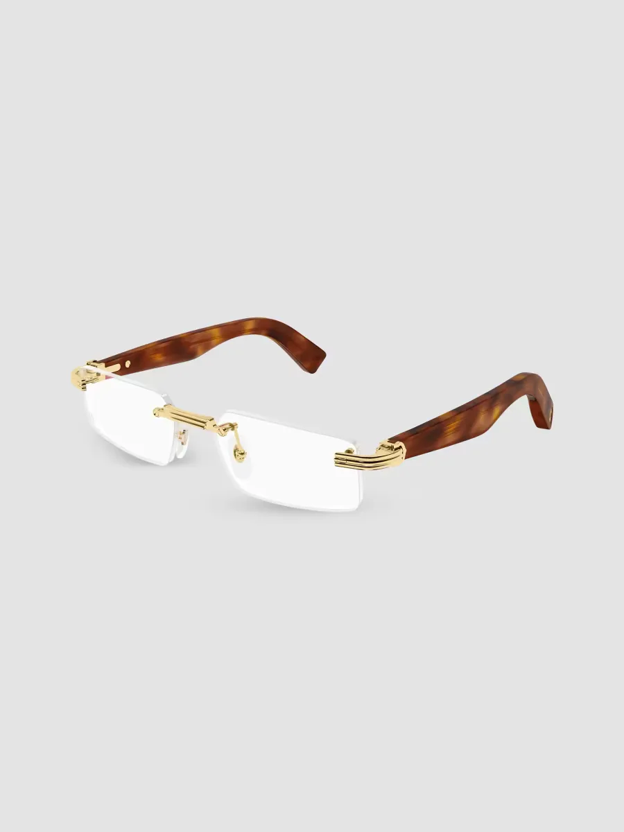 Premire De Cartier 55MM 24K-Gold-Plated Rimless Eyeglasses by Cartier's