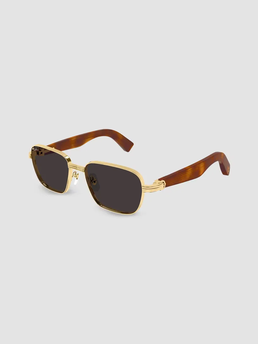 Premire De Cartier 53MM 24K Gold-Plated Square Sunglasses by Cartier's